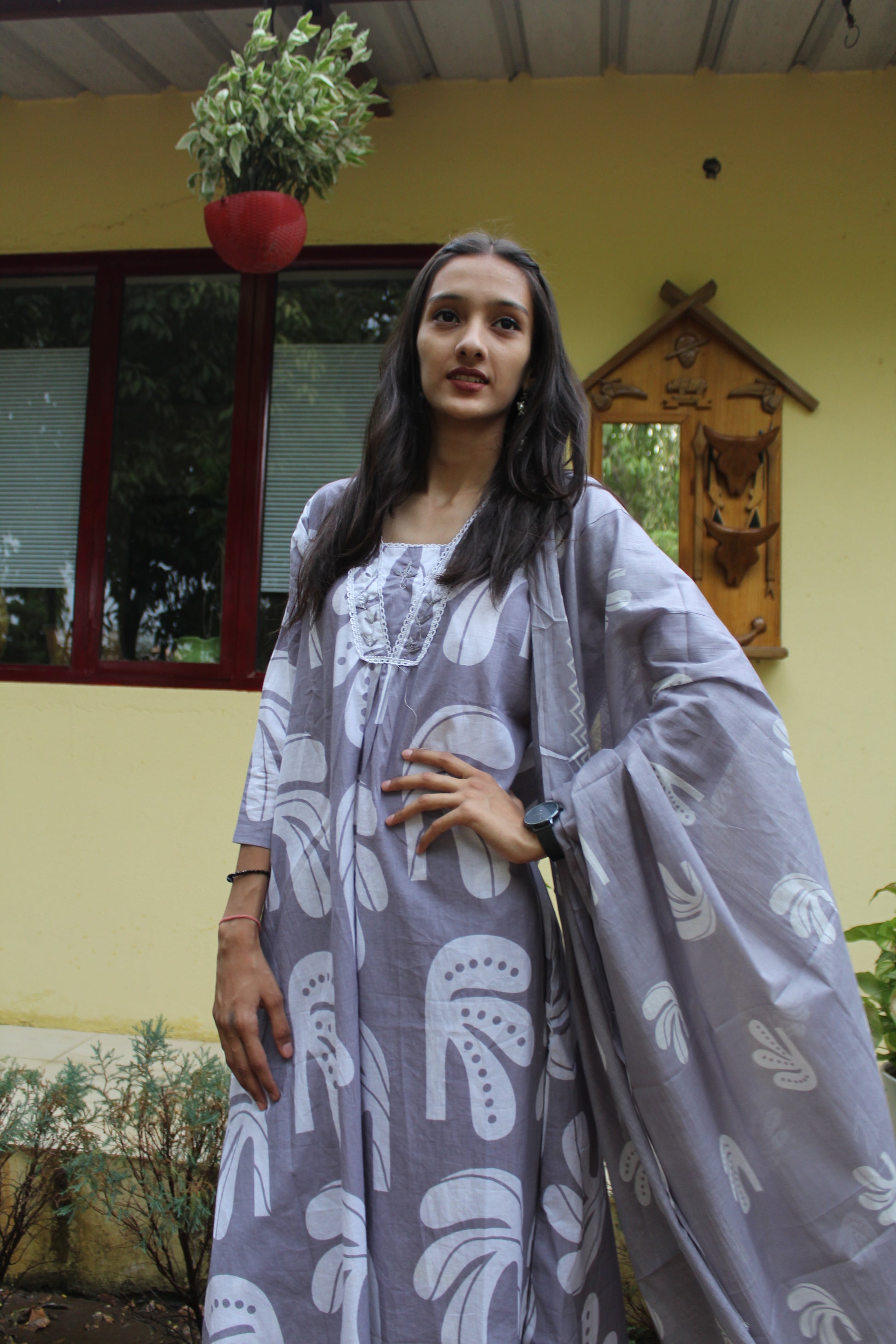 Multicolor Cotton Printed Suit Set