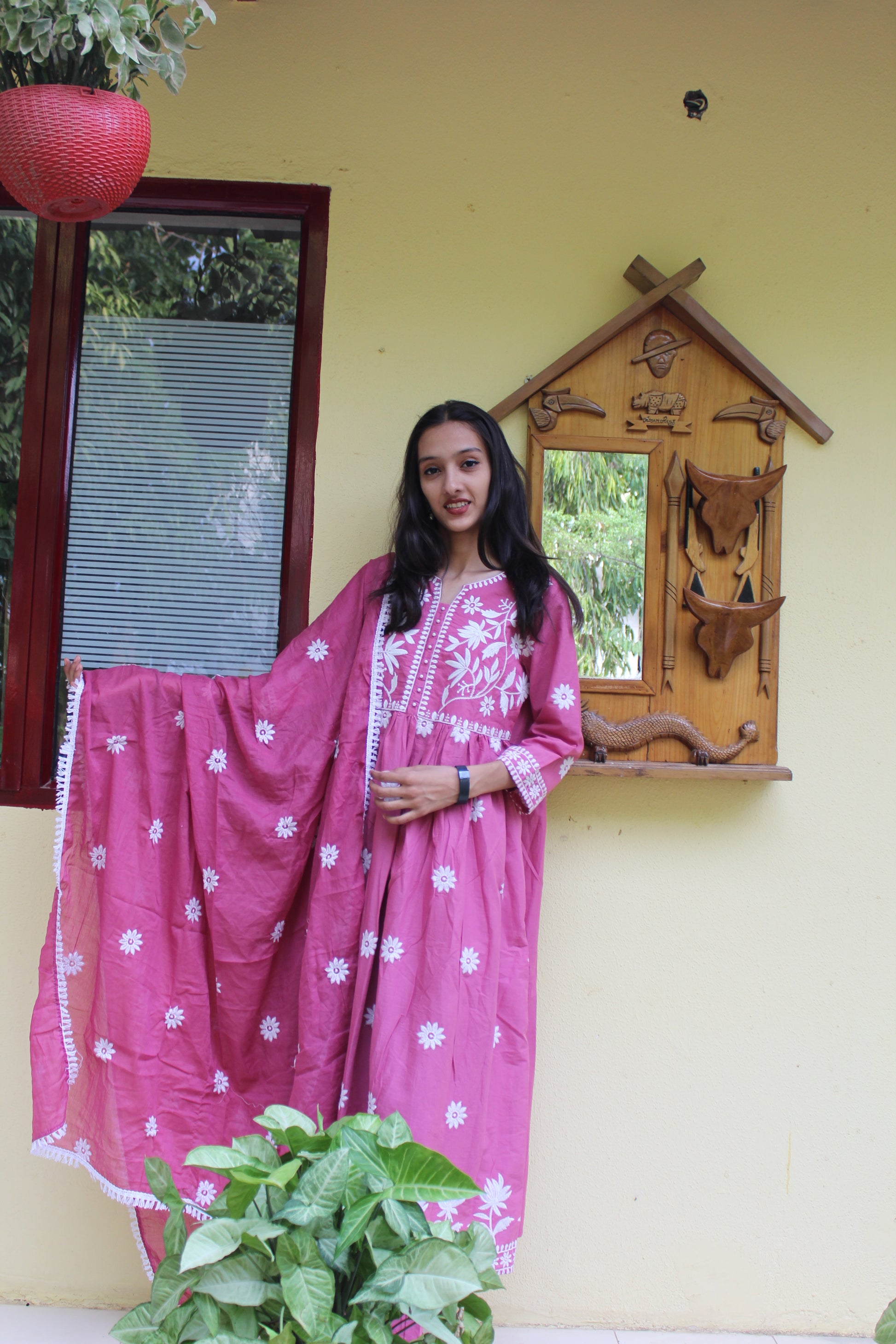 Elegant Handblock Printed Cotton Suit Set