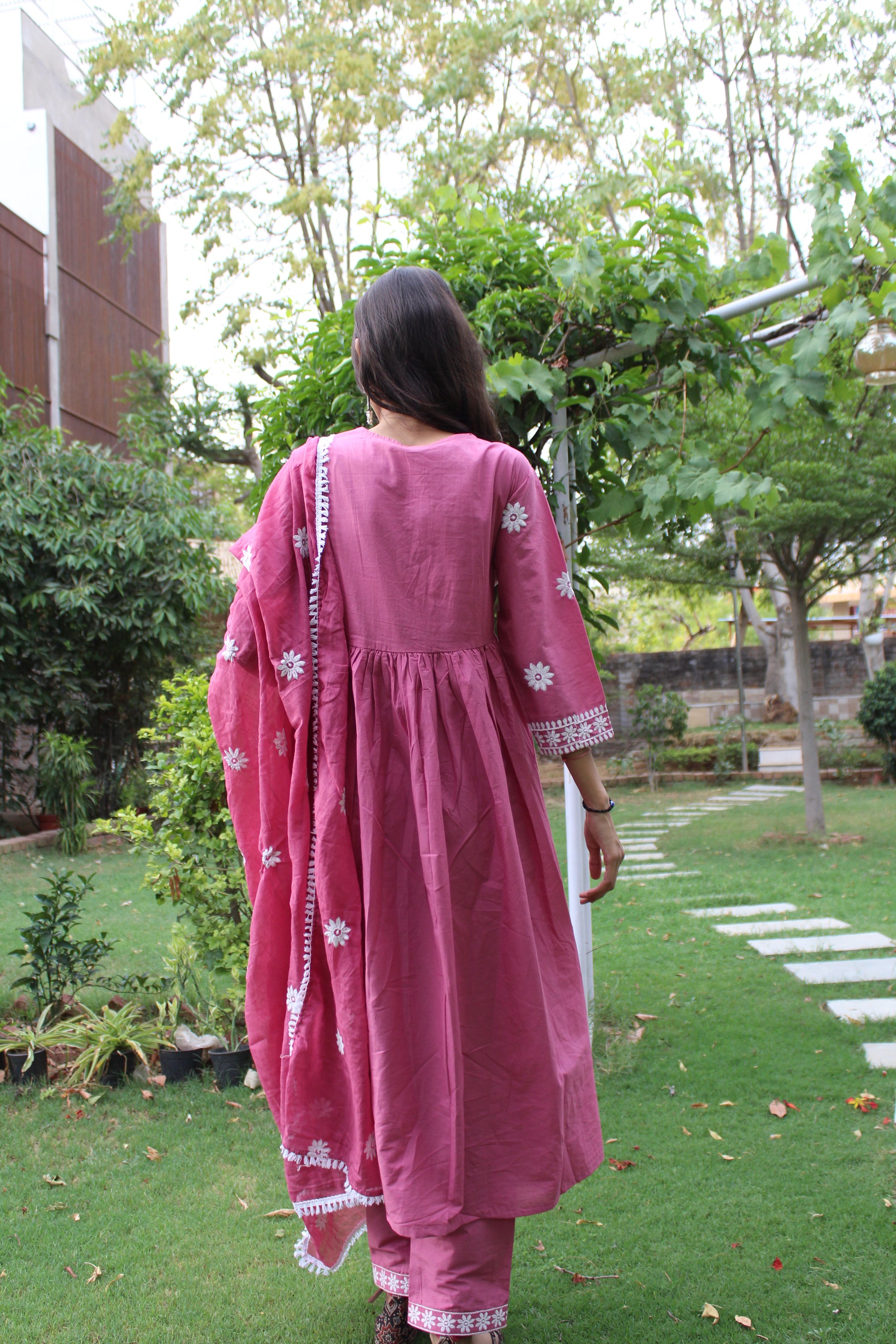 Elegant Handblock Printed Cotton Suit Set
