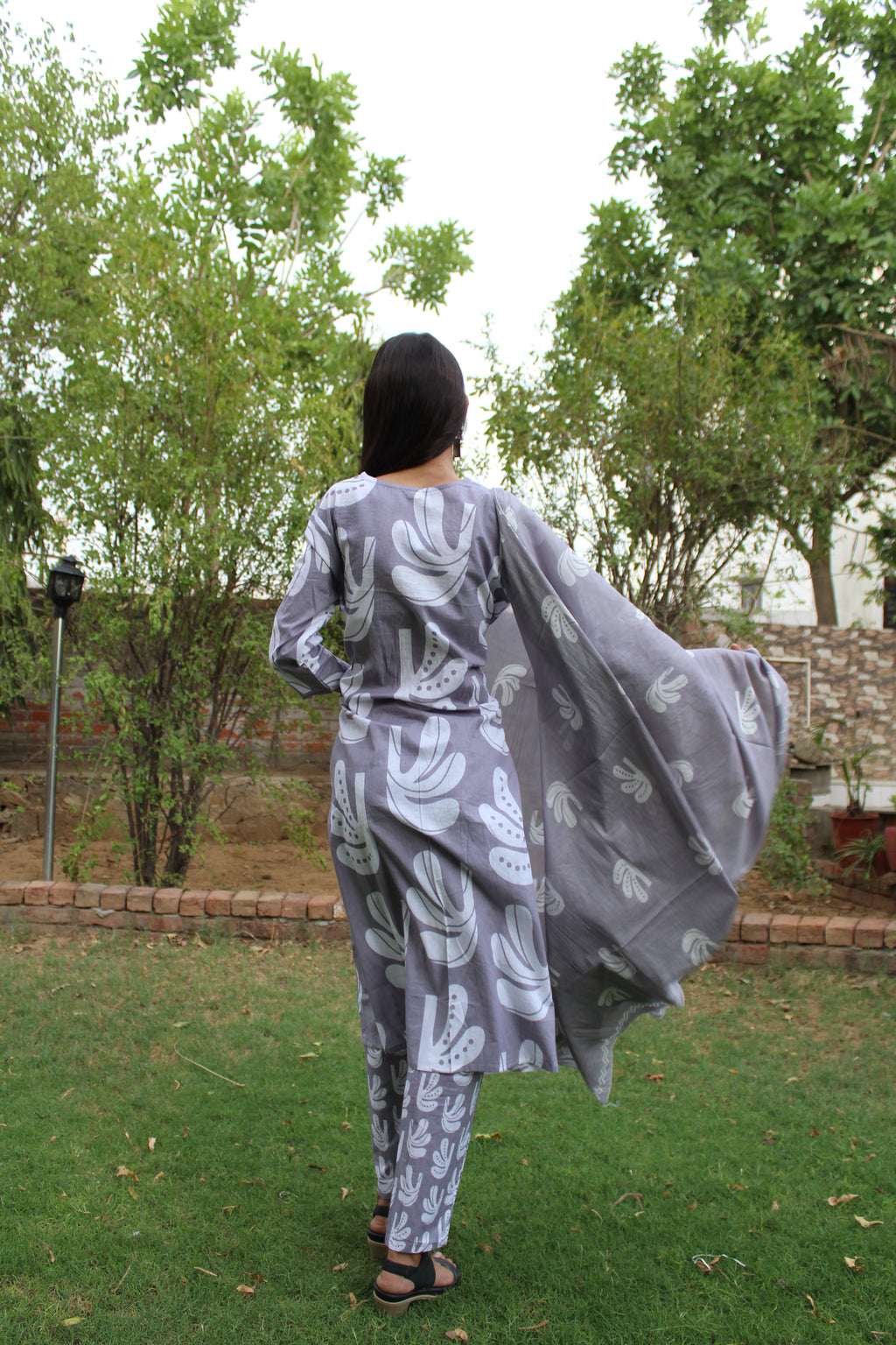Multicolor Cotton Printed Suit Set