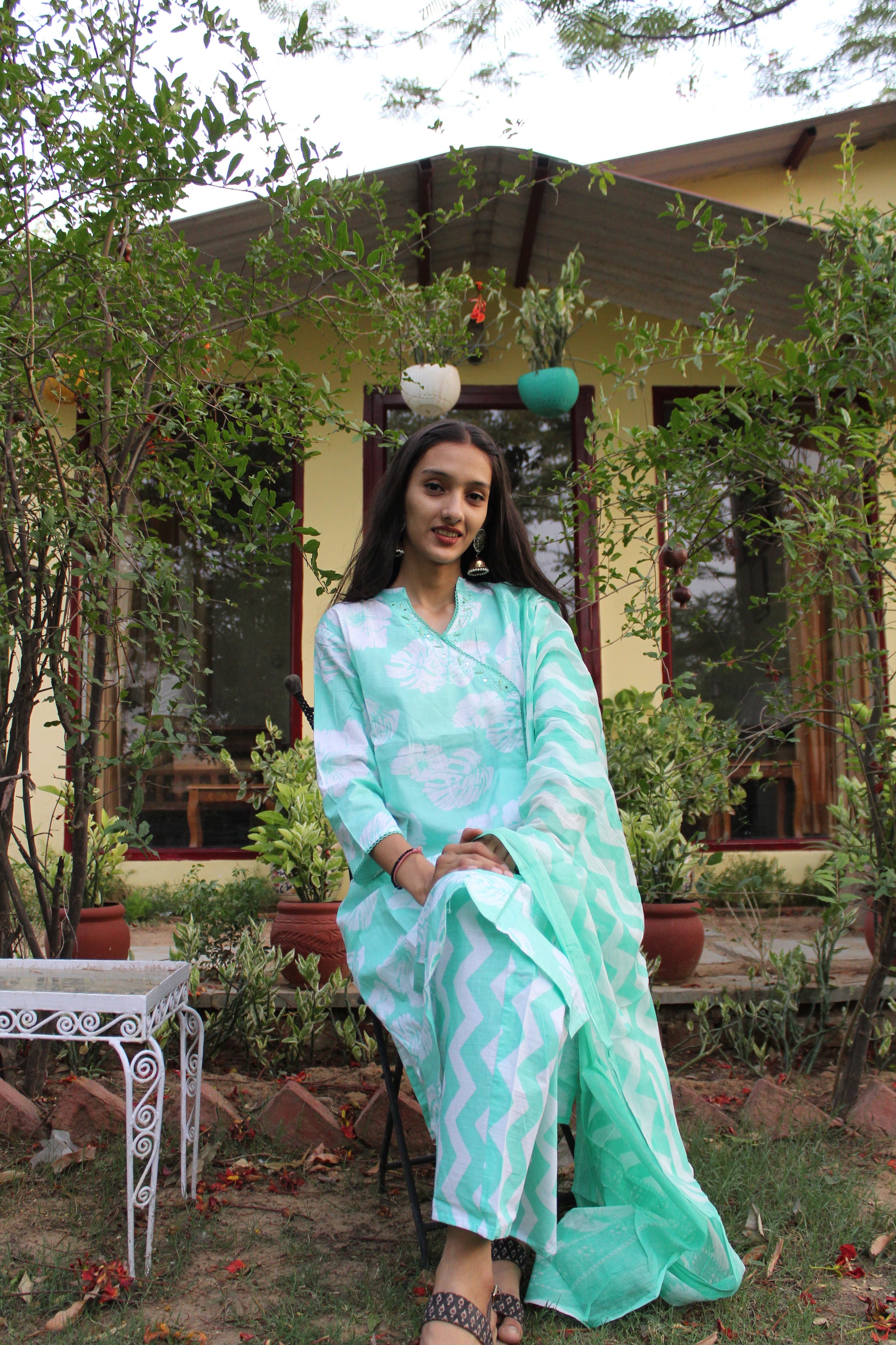 Premium Cotton Kurti Pant Dupatta Set