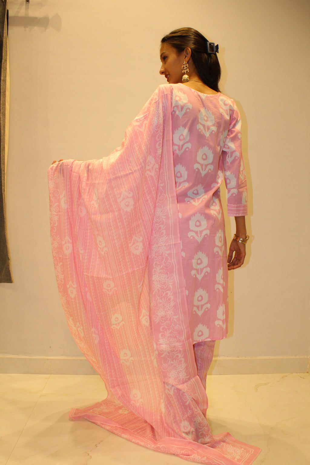Multicolor Cotton Printed Suit Set
