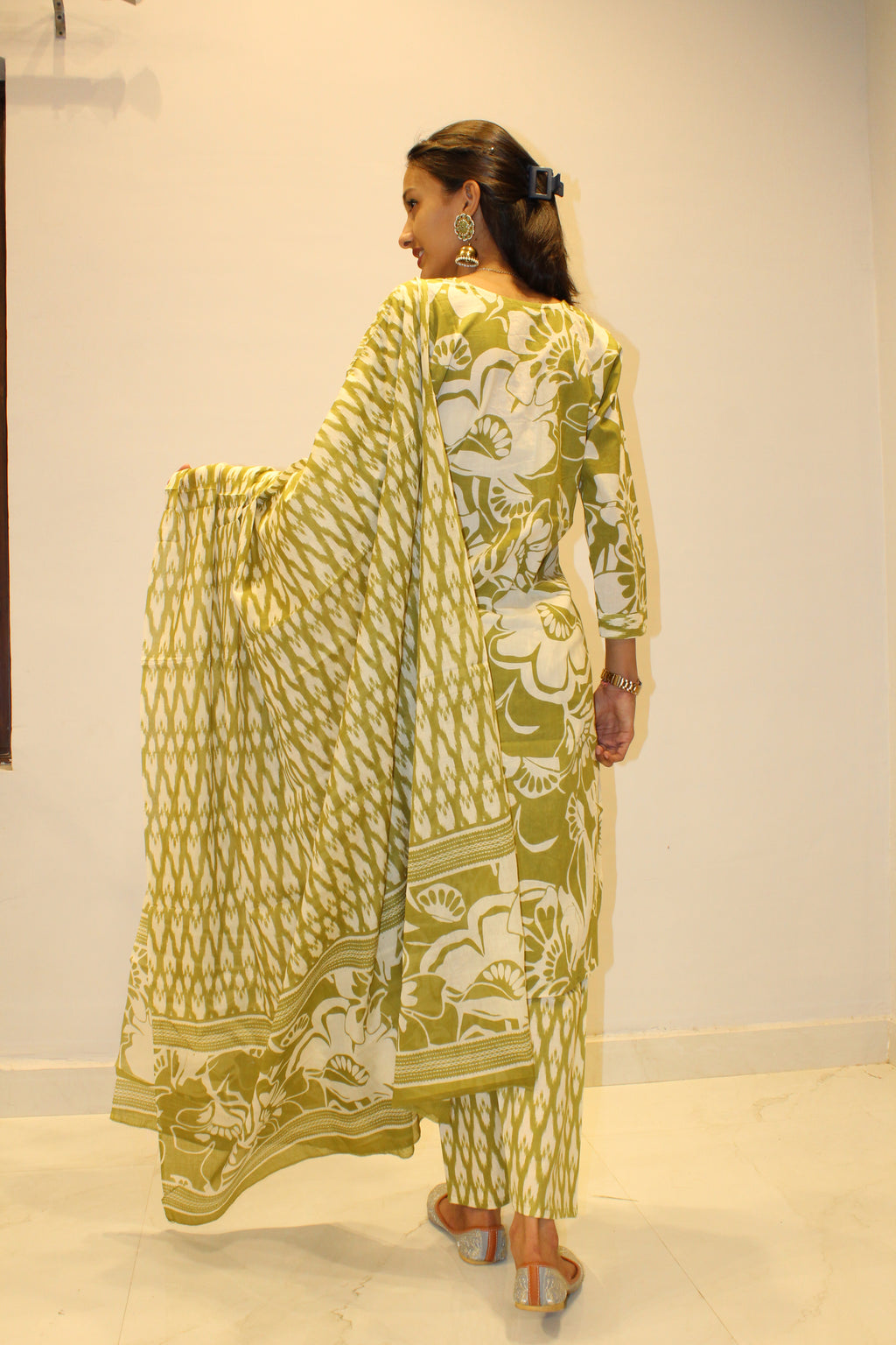 Multicolor Cotton Printed Suit Set