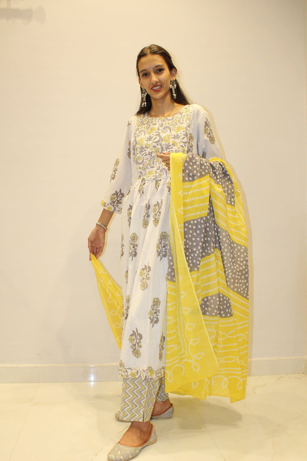 Multicolor Cotton Printed Suit Set