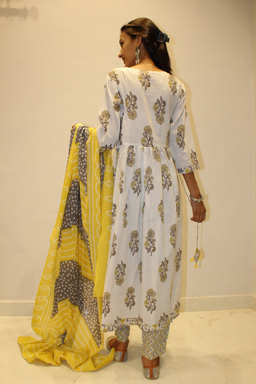 Multicolor Cotton Printed Suit Set