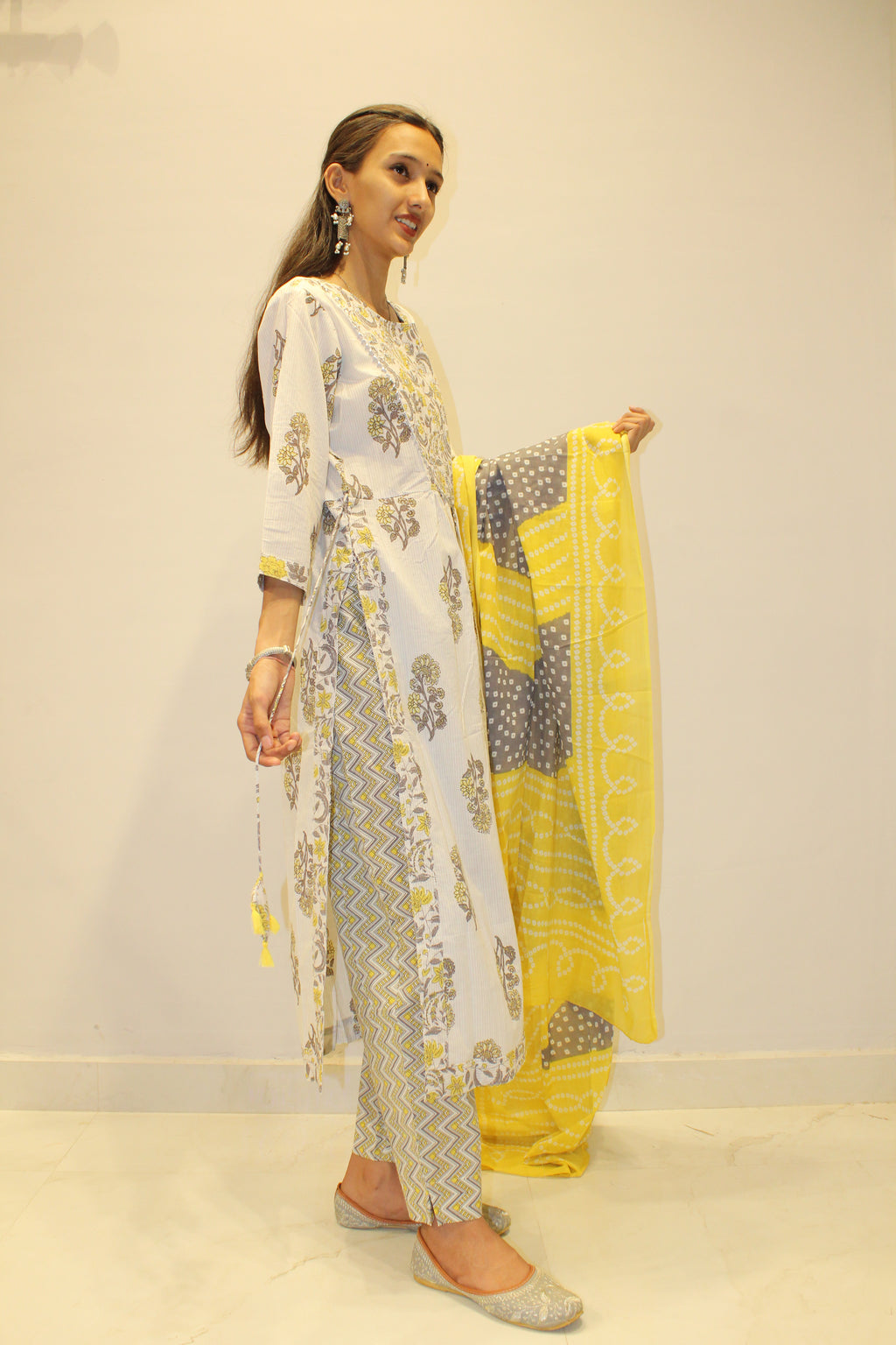 Multicolor Cotton Printed Suit Set