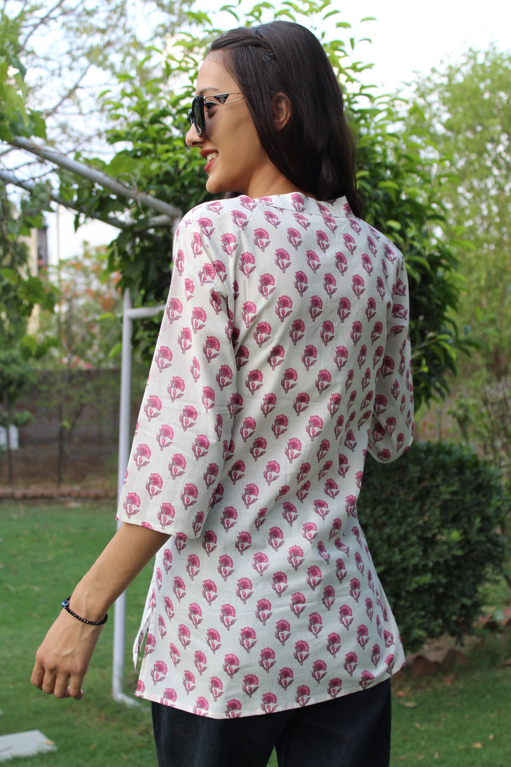 Premium Handblock Printed Cotton Short Kurti