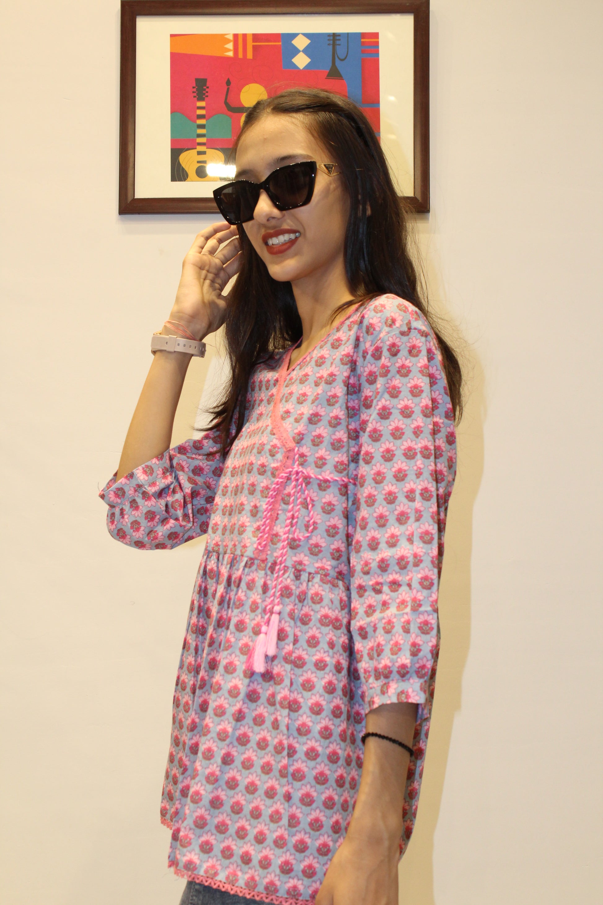 Printed Cotton Kurti for Women