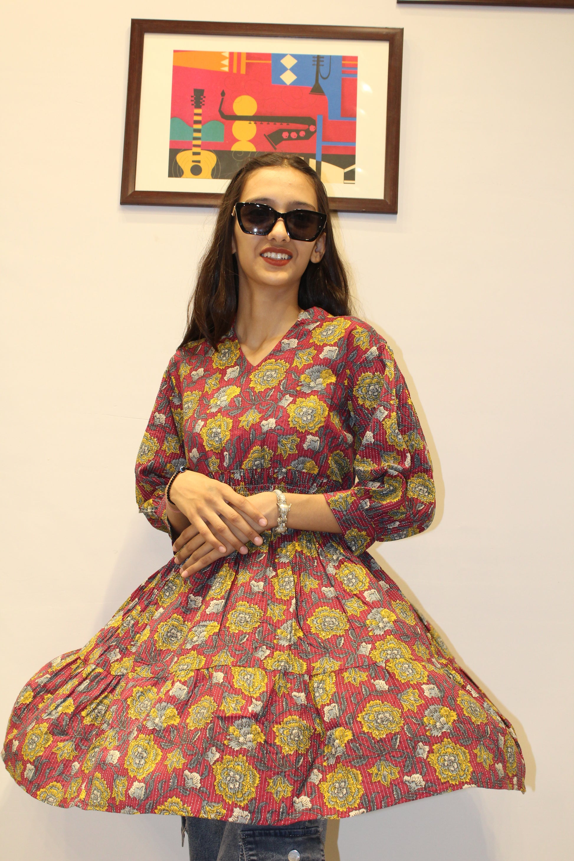 Printed Cotton Kurti for Women
