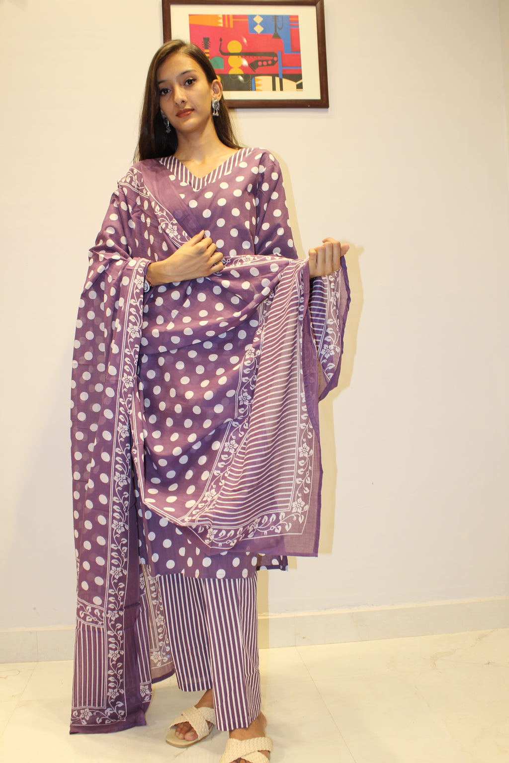 Premium Cotton Kurti Pant Dupatta Set