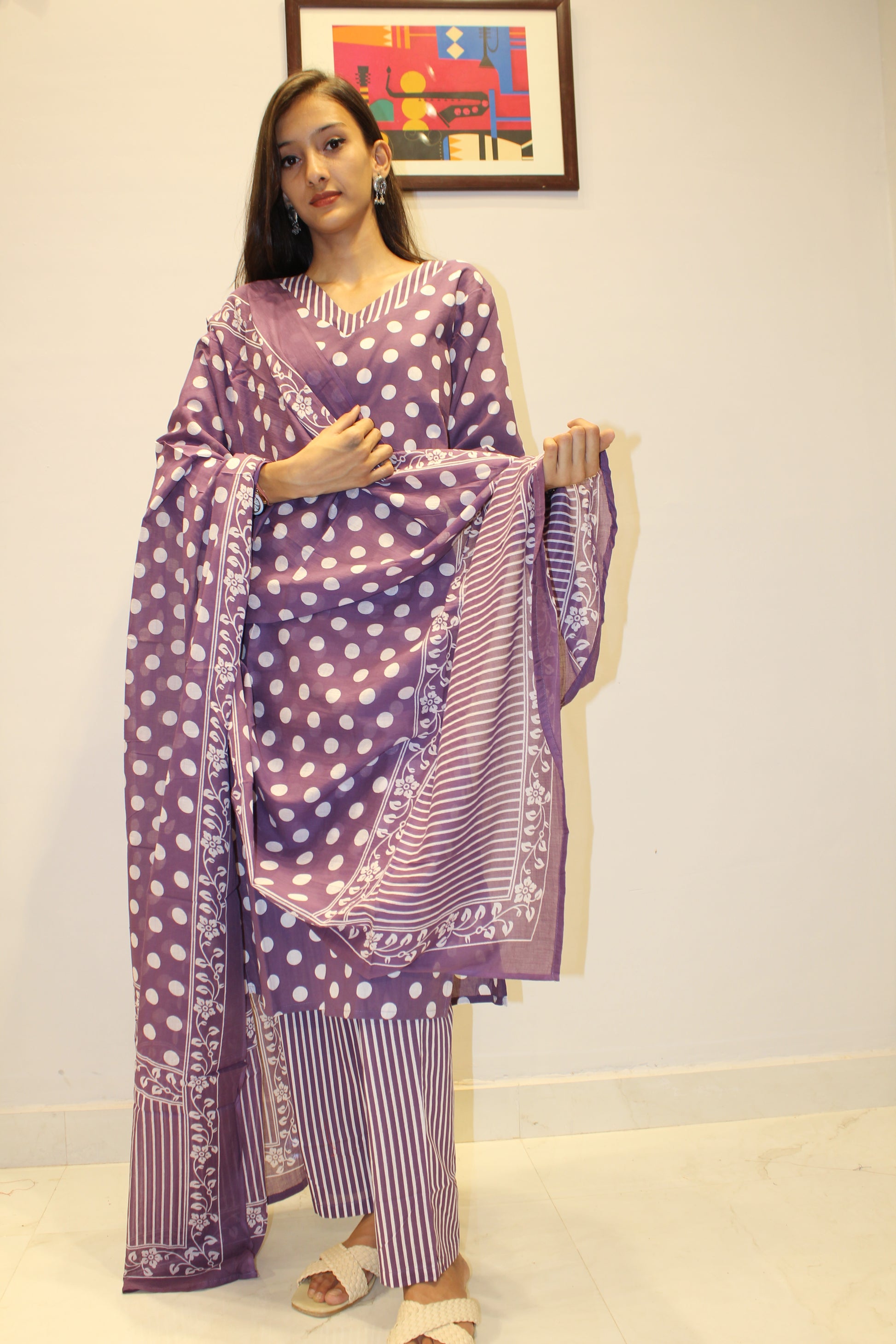 Premium Cotton Kurti Pant Dupatta Set